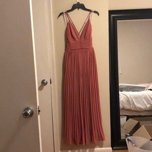 Lulu’s Depths of my Love Rusty Rose dress